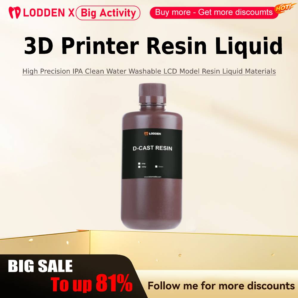 3D Printing Liquid - Lodden 3D Printer Resin Liquid 385/405nm