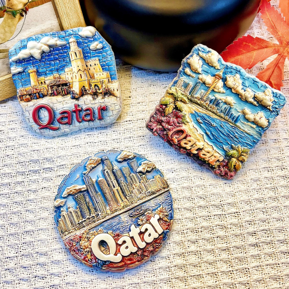 3D Printing Qatar - Qatar 3D Fridge Magnets Ornament UV