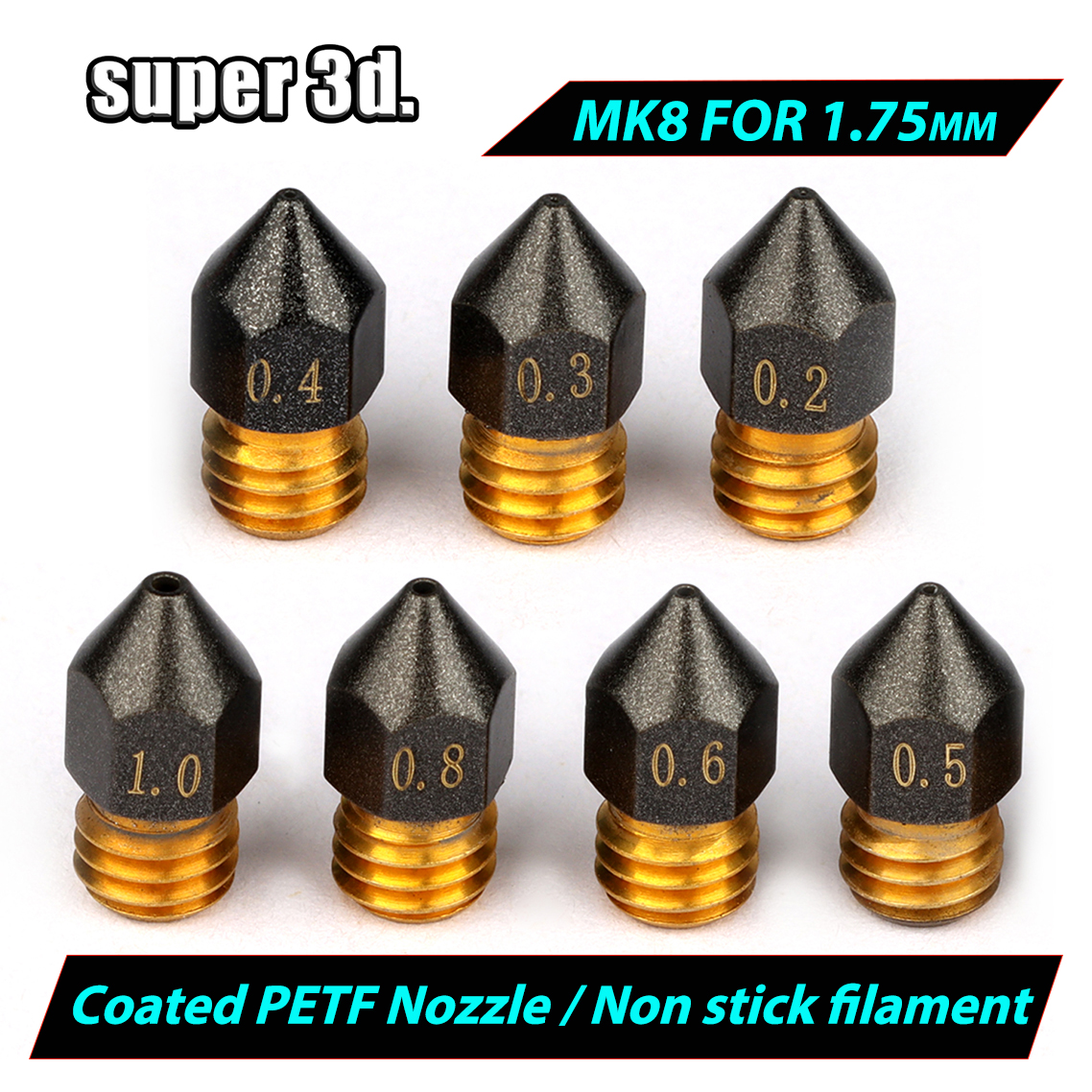 3D Printing Industry - 3D Printer MK8 Brass PTFE Nozzle