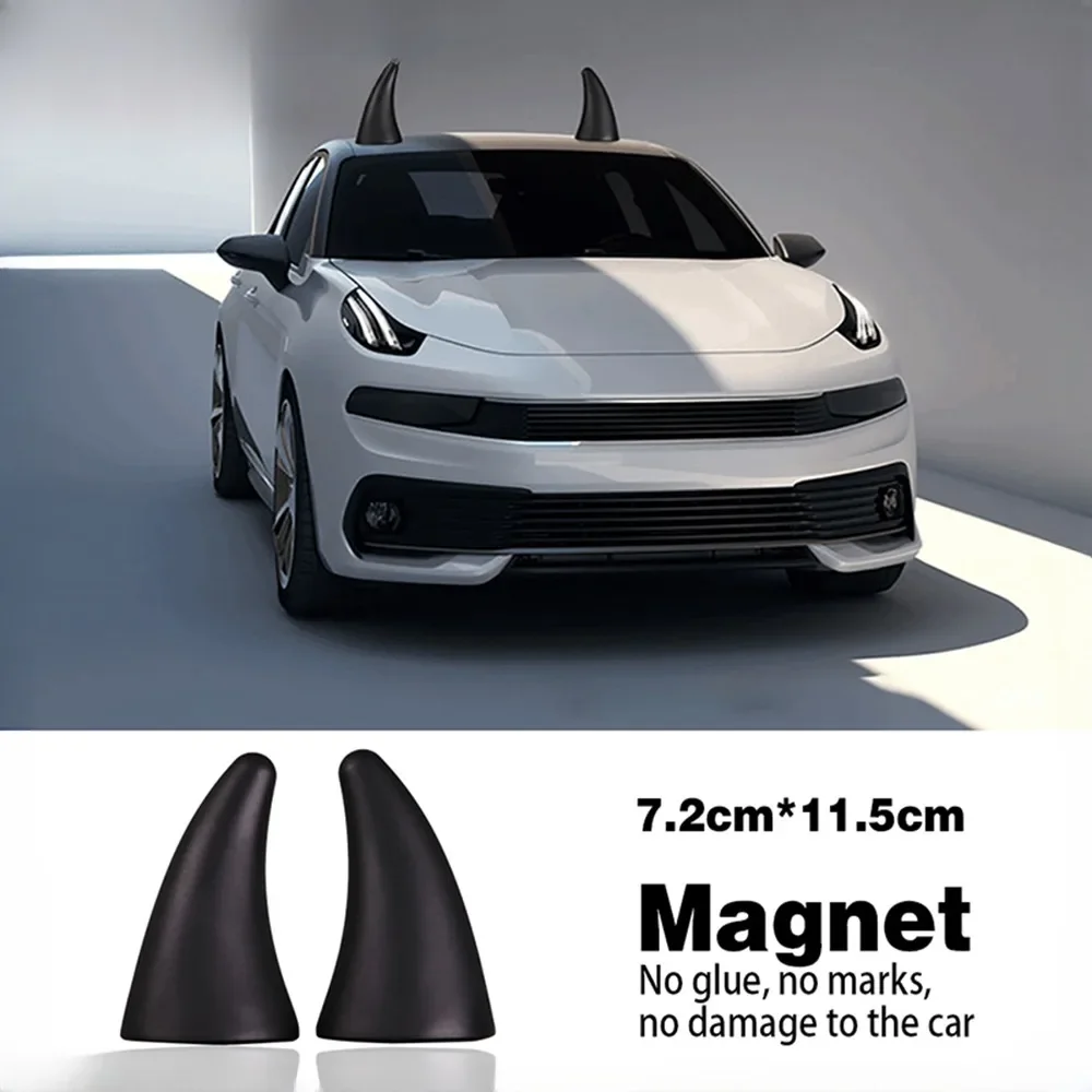 3D Printing Car - 1/2PCS 3D Devil Horn Car Roof