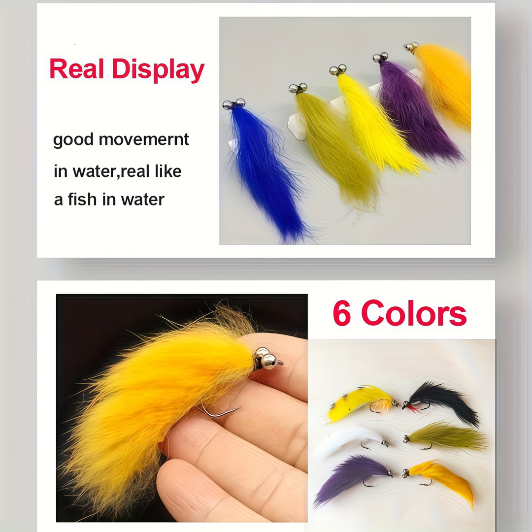 5PCS Zonker Streamer Flies wit - 3D Printing Lure incelemesi ve fiyatı