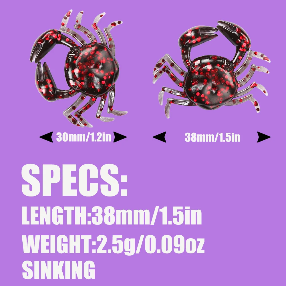 B&U 12pcs Crab Lure 3D Simulat - 3D Printing Lure incelemesi ve fiyatı