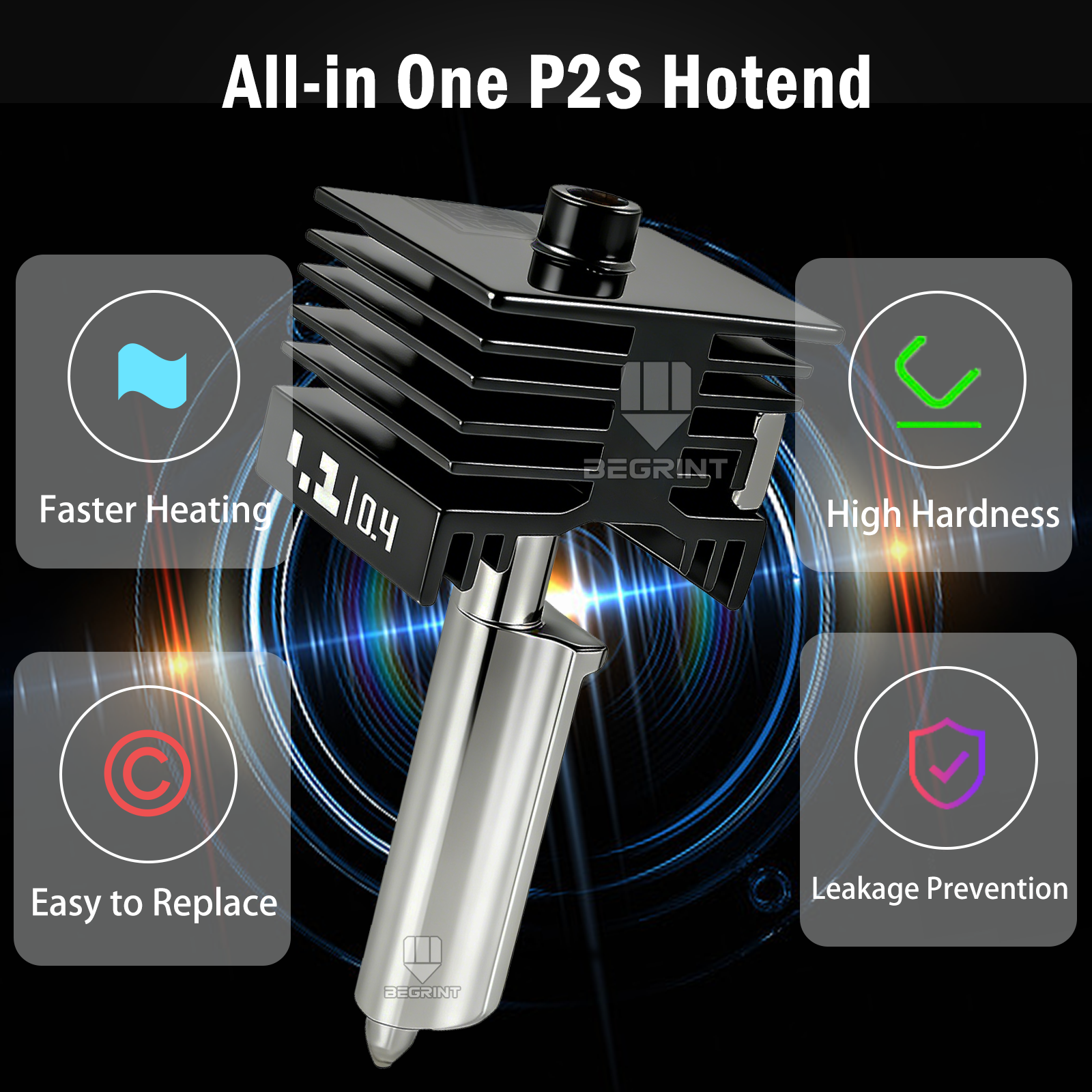 P2S Hotend For Bambu Lab P2S S - 3D Printing Bambu incelemesi ve fiyatı