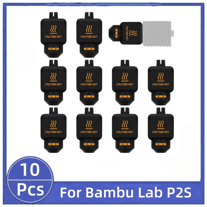 10Pcs Black Silicone Sock for  - 3D Printing Bambu incelemesi ve fiyatı
