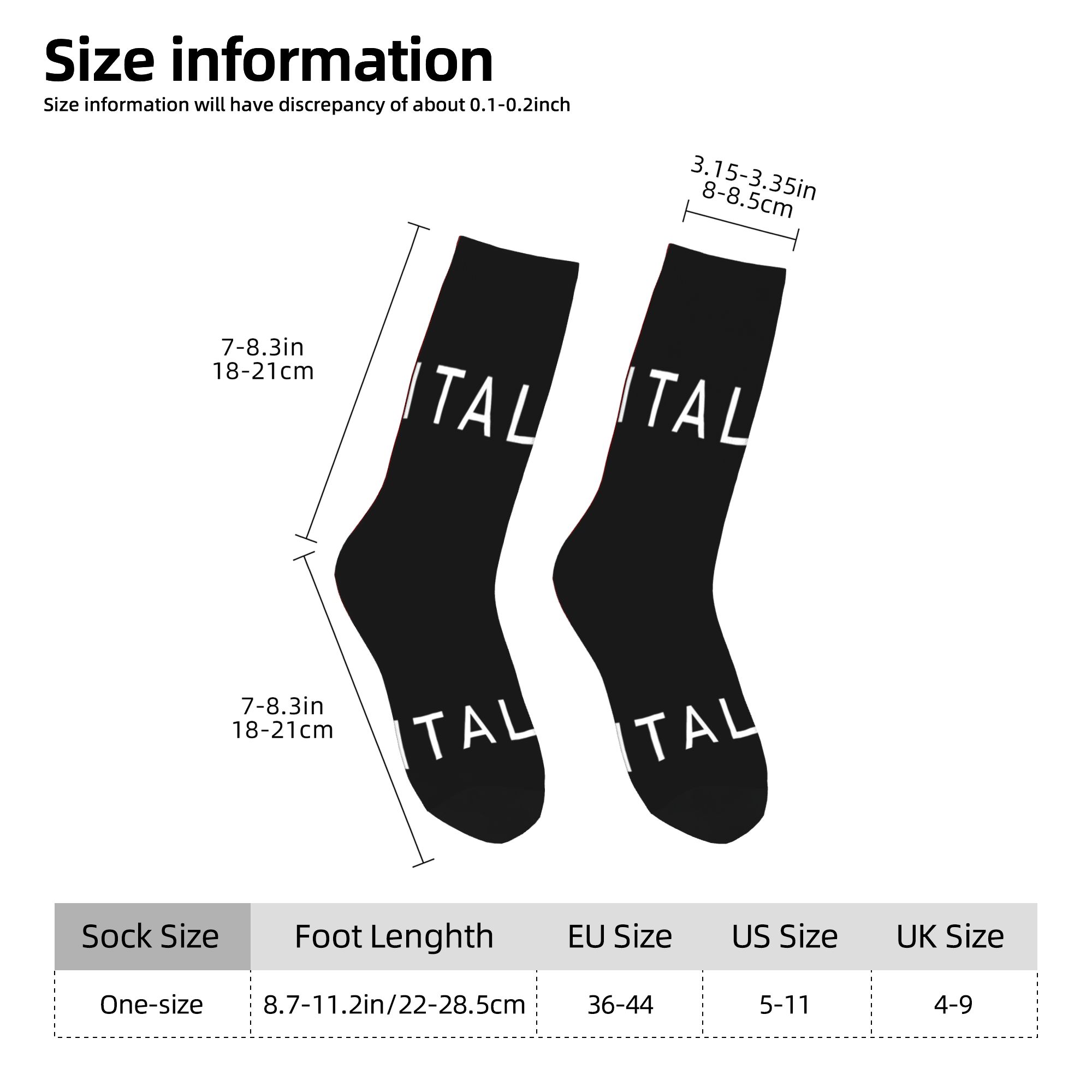 Cute Mens Italy Flag Dress Soc - 3D Printing Qatar incelemesi ve fiyatı