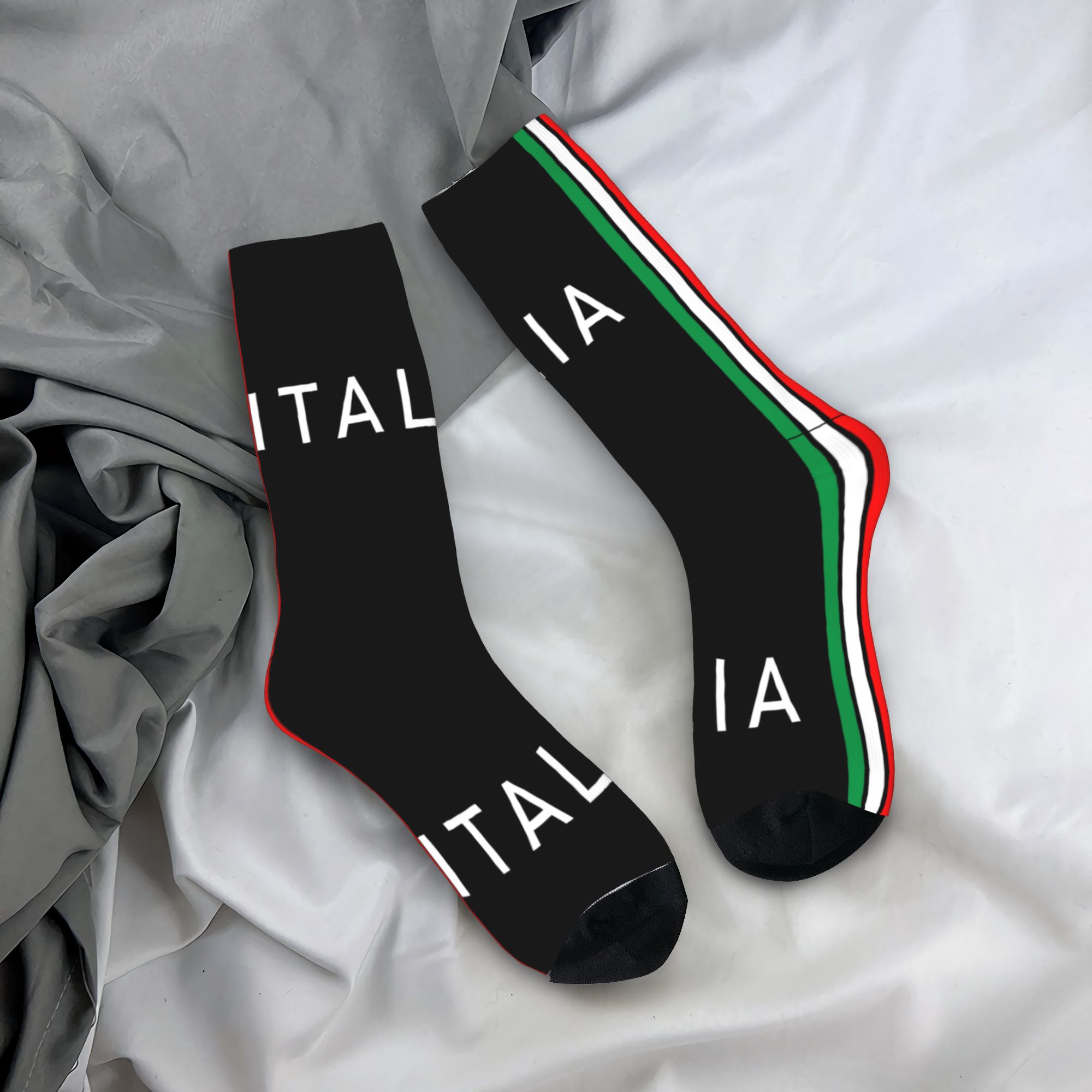 Cute Mens Italy Flag Dress Soc - 3D Printing Qatar incelemesi ve fiyatı