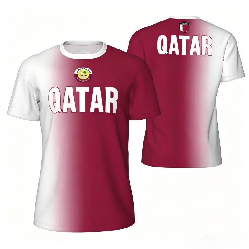 Sports Mesh T-shirt Qatar Flag - 3D Printing Qatar incelemesi ve fiyatı