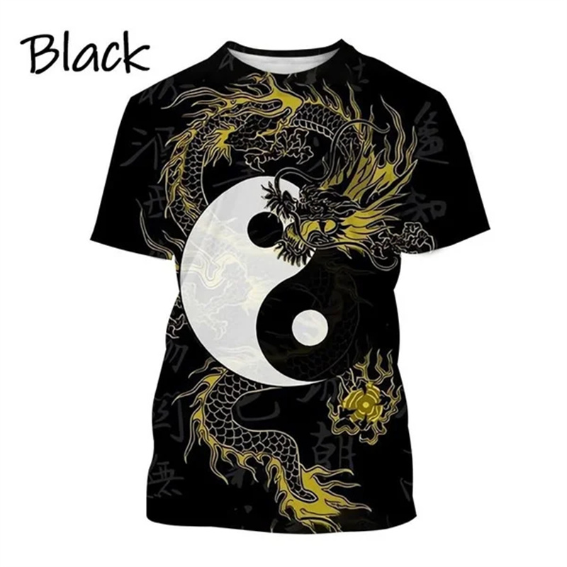 Chinese Tai Chi Pattern T-Shir - 3D Printing Diagram incelemesi ve fiyatı