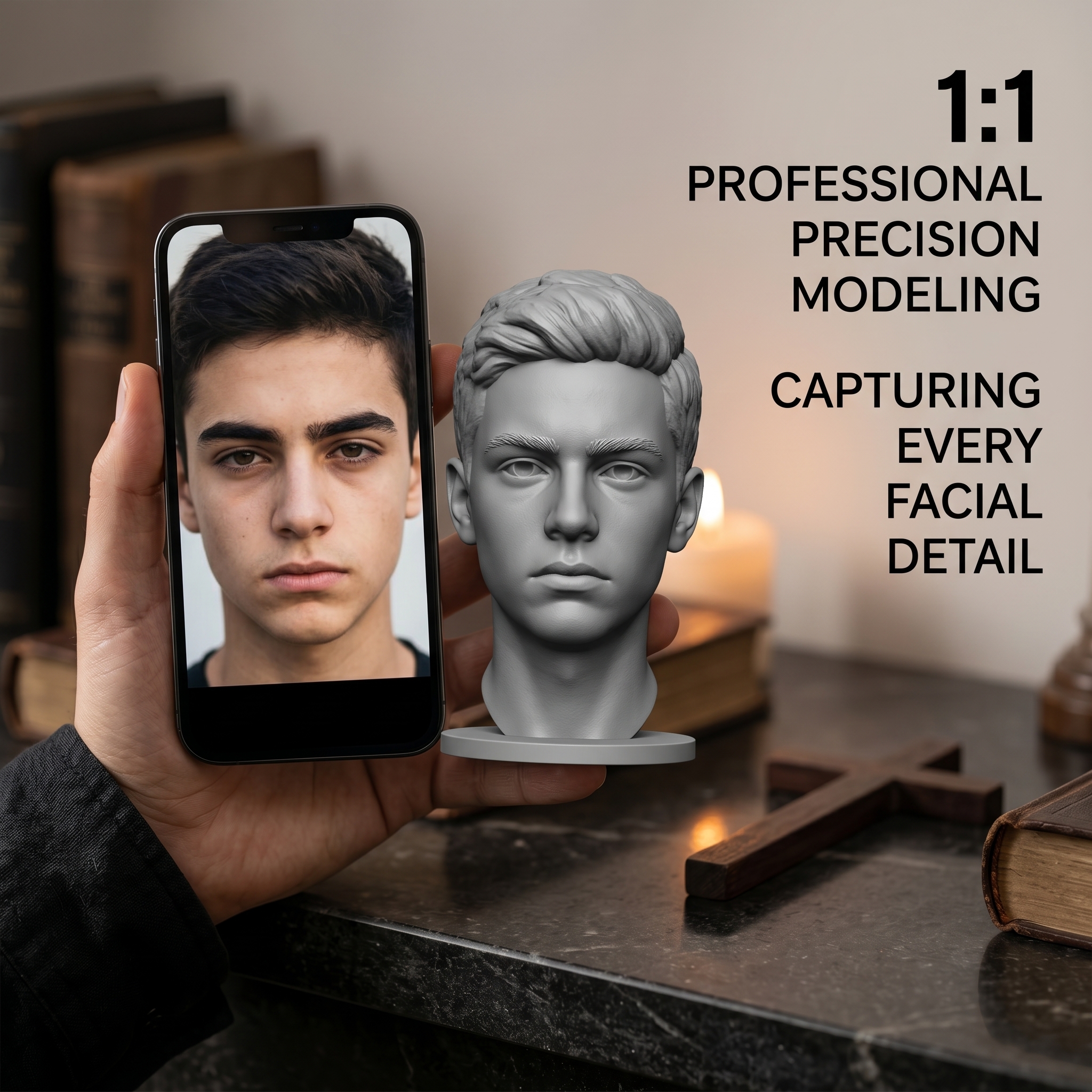 Personalized 3D Printed Bust F - 3D Printing Liquid incelemesi ve fiyatı