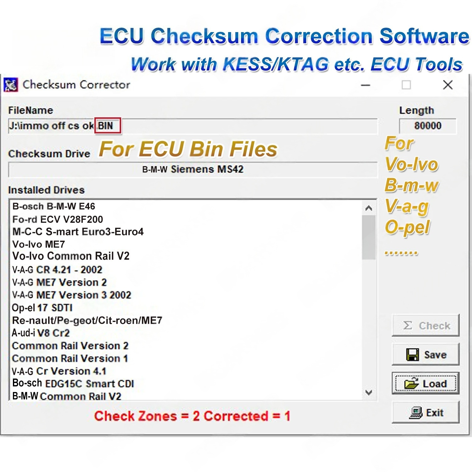 ECU Checksum Correction Softwa - 3D Printing Software incelemesi ve fiyatı