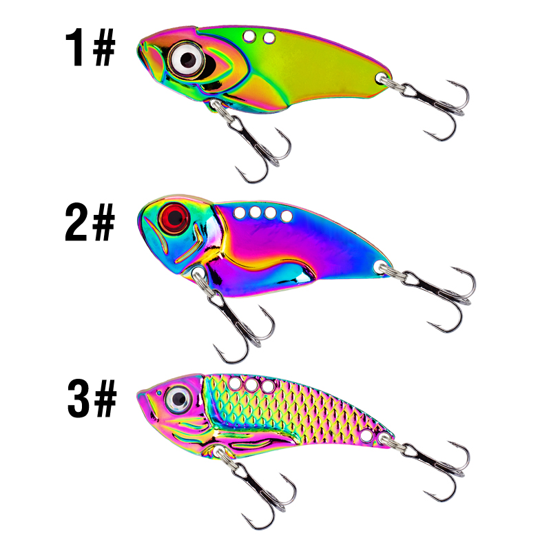 3PCS Metal Colorful VIB Lure 5 - 3D Printing Lure incelemesi ve fiyatı
