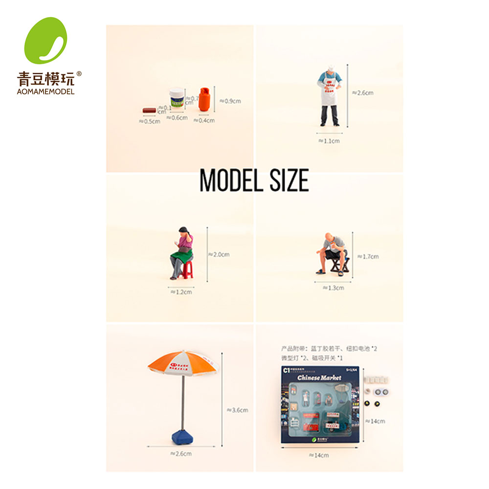 1/64 Night market s Model Kit- - 3D Printing For Dummies incelemesi ve fiyatı