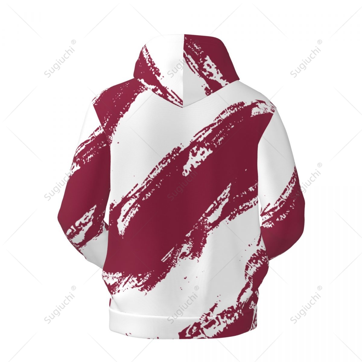 Unisex Qatar Flag Color Hoodie - 3D Printing Qatar incelemesi ve fiyatı
