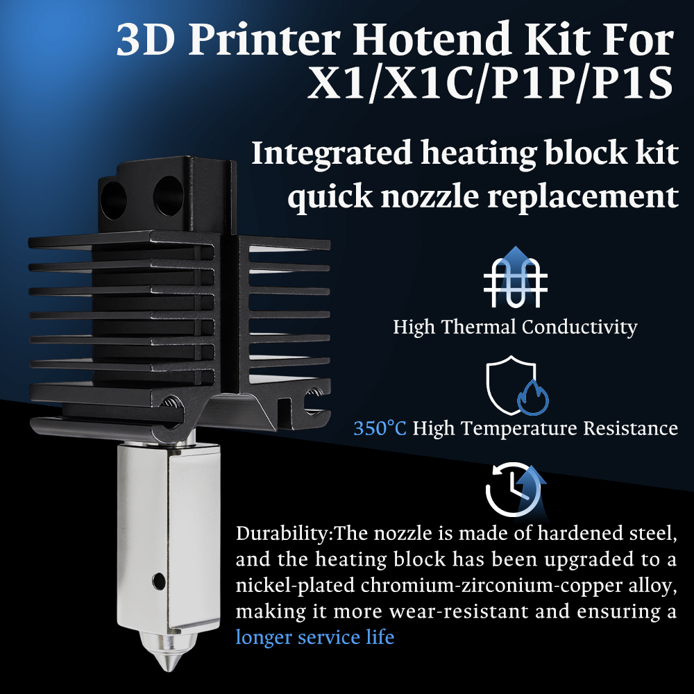 Hotend For Bambu Lab p1p X1C P - 3D Printing Bambu incelemesi ve fiyatı