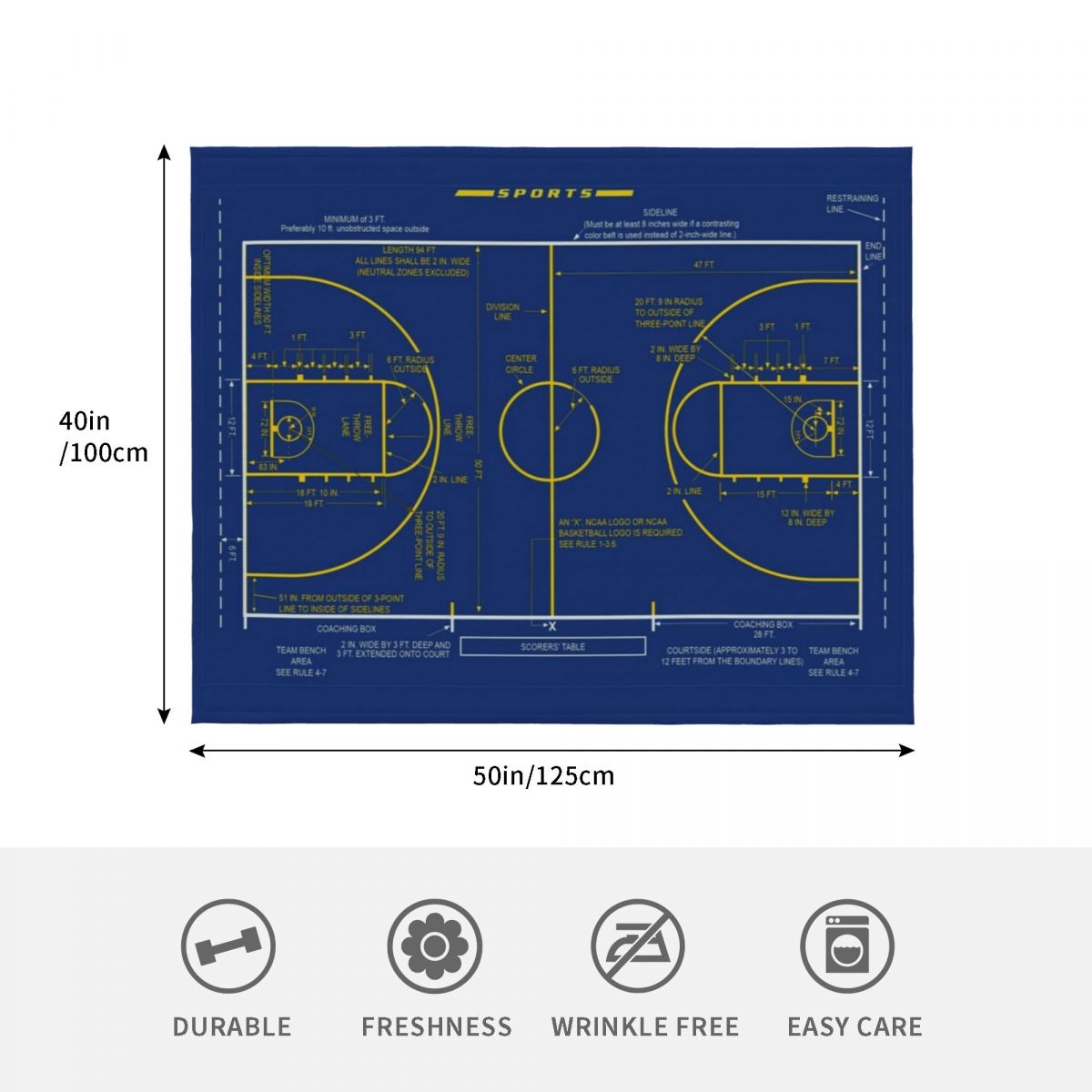 College Basketball Court Diagr - 3D Printing Diagram incelemesi ve fiyatı