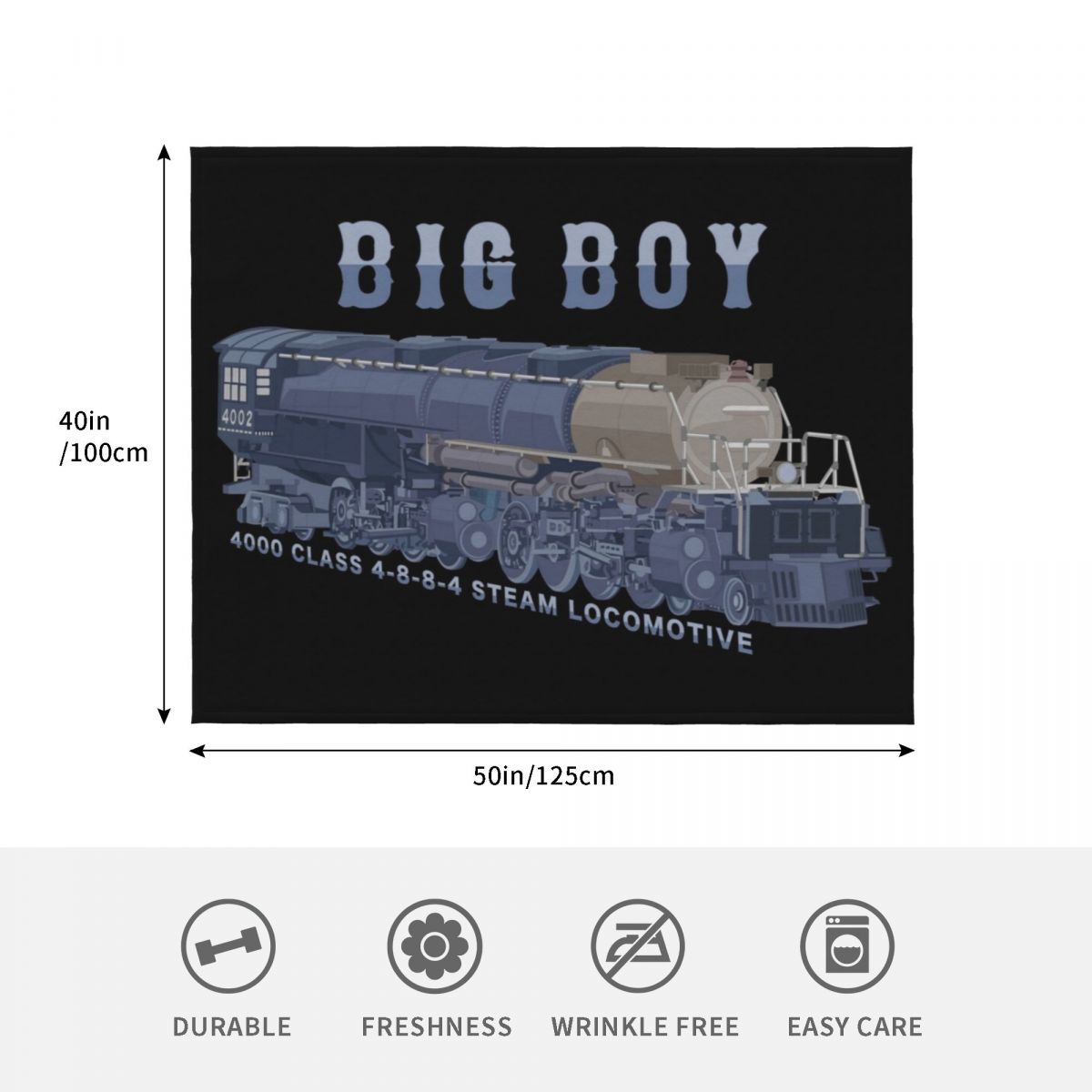 Big Boy Steam Train 4000 Class - 3D Printing Diagram incelemesi ve fiyatı