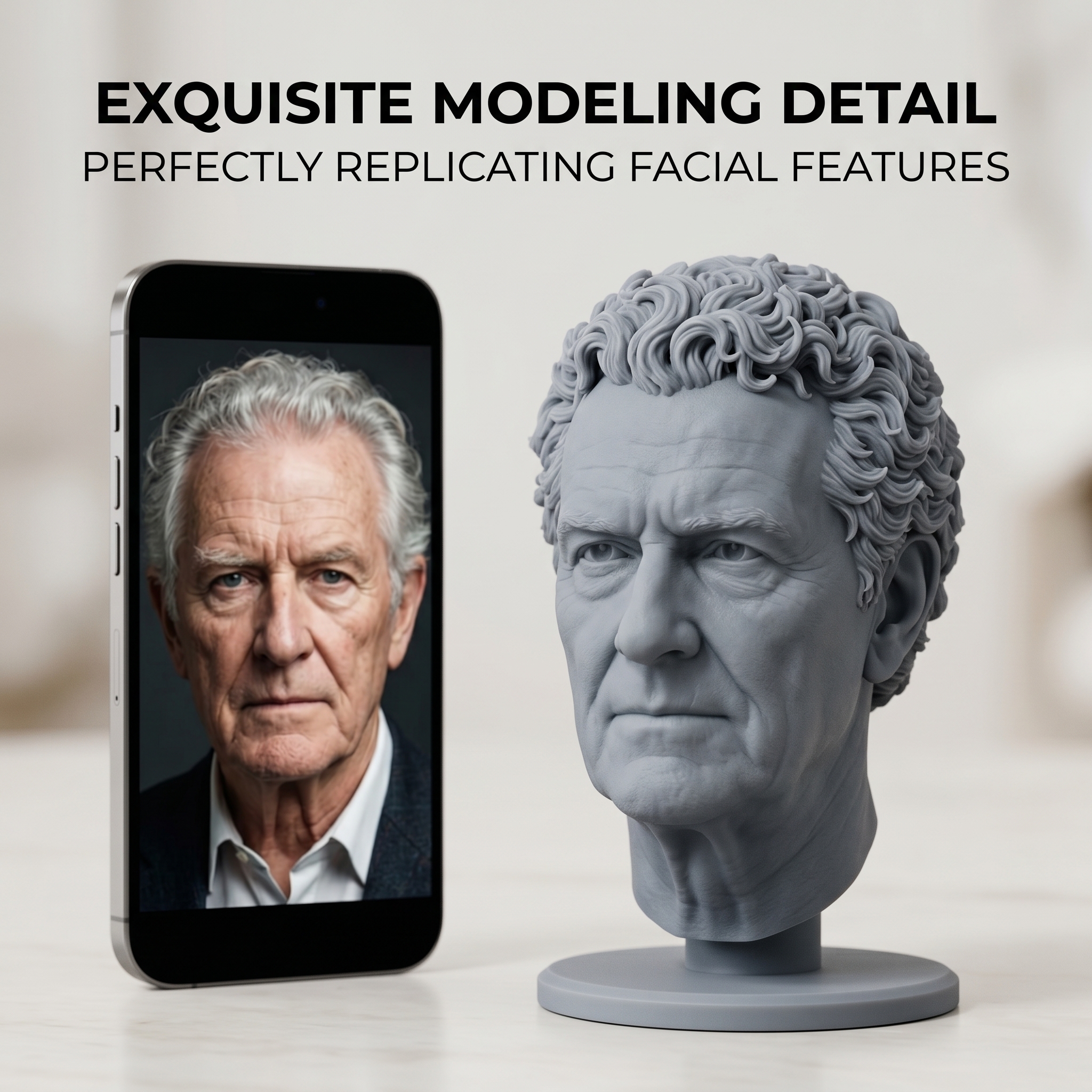 Custom 3D Bust Figurine, Perso - 3D Printing Liquid incelemesi ve fiyatı