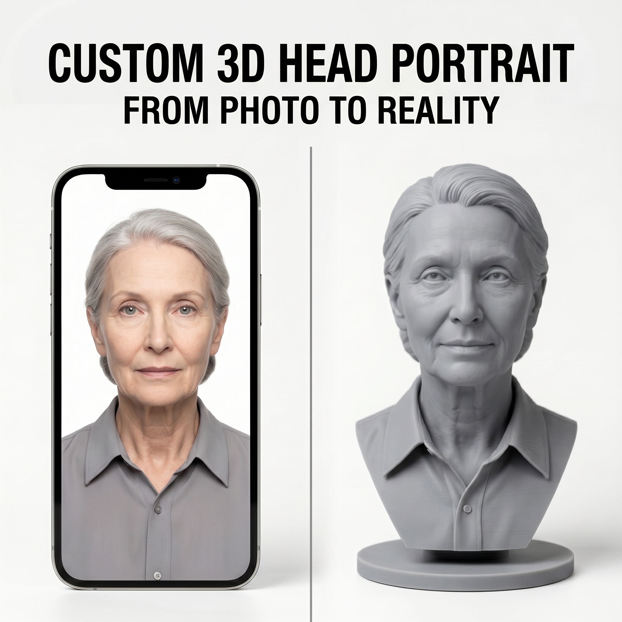 Custom 3D Bust Figurine, Perso - 3D Printing Liquid incelemesi ve fiyatı
