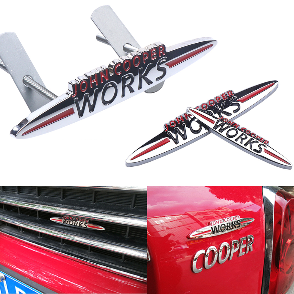 1pc 3D Metal Badge JOHN COOPER - 3D Printing Car incelemesi ve fiyatı